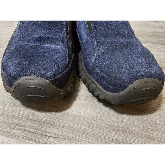 Mootsies Tootsies Women's Maxim Navy Leather Suede Slip On Loafers Size 9 M - Picture 5 of 8